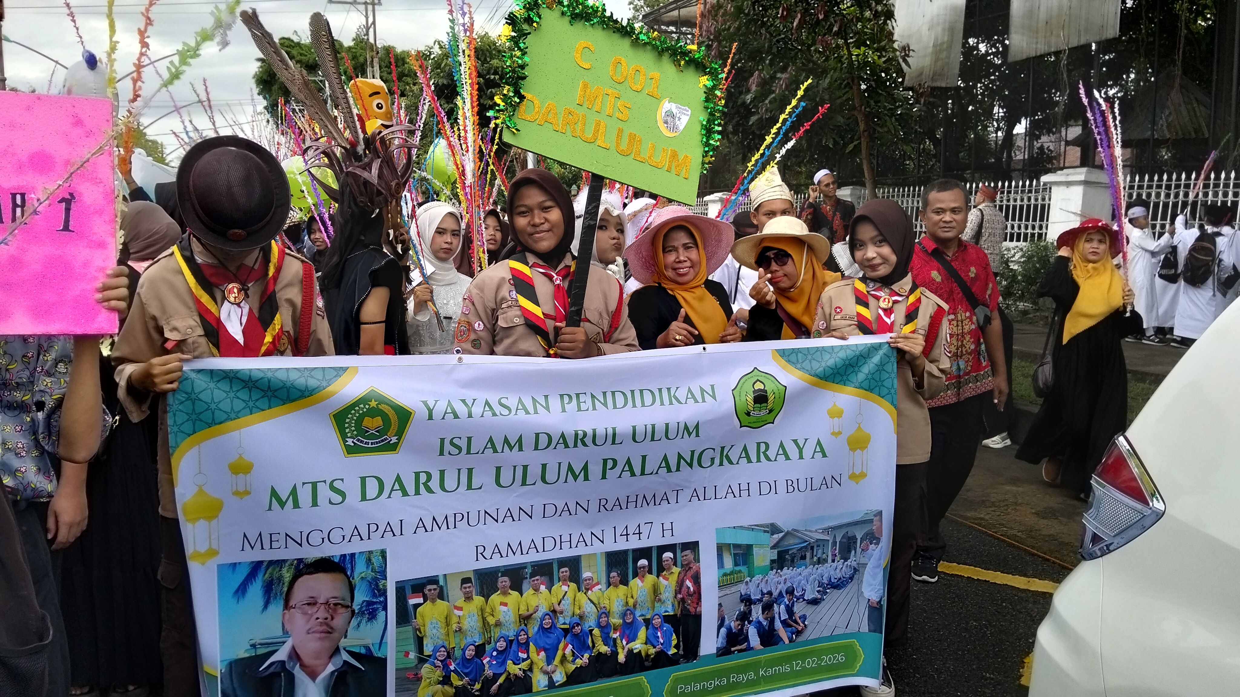 MTs Darul Ulum Ikuti Pawai Tahrib Menyambut Ramadhan 1447 H